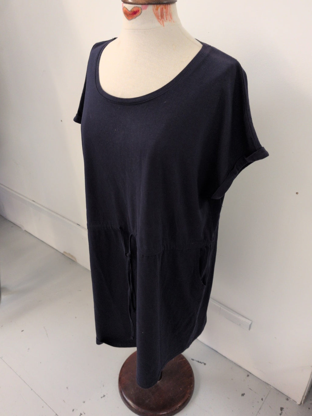 Love Leisure 20 Navy Short Sleeve Dress