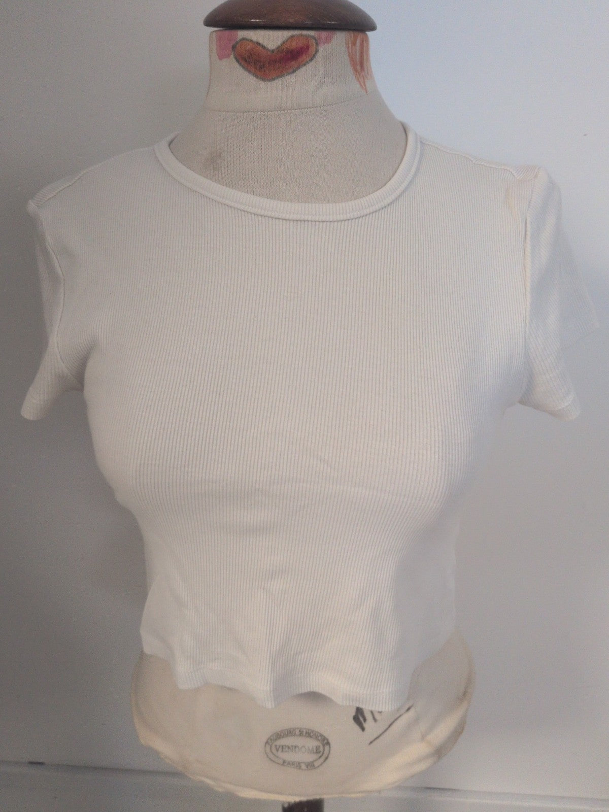 H&M Divided Medium White Short Sleeve T-shirt