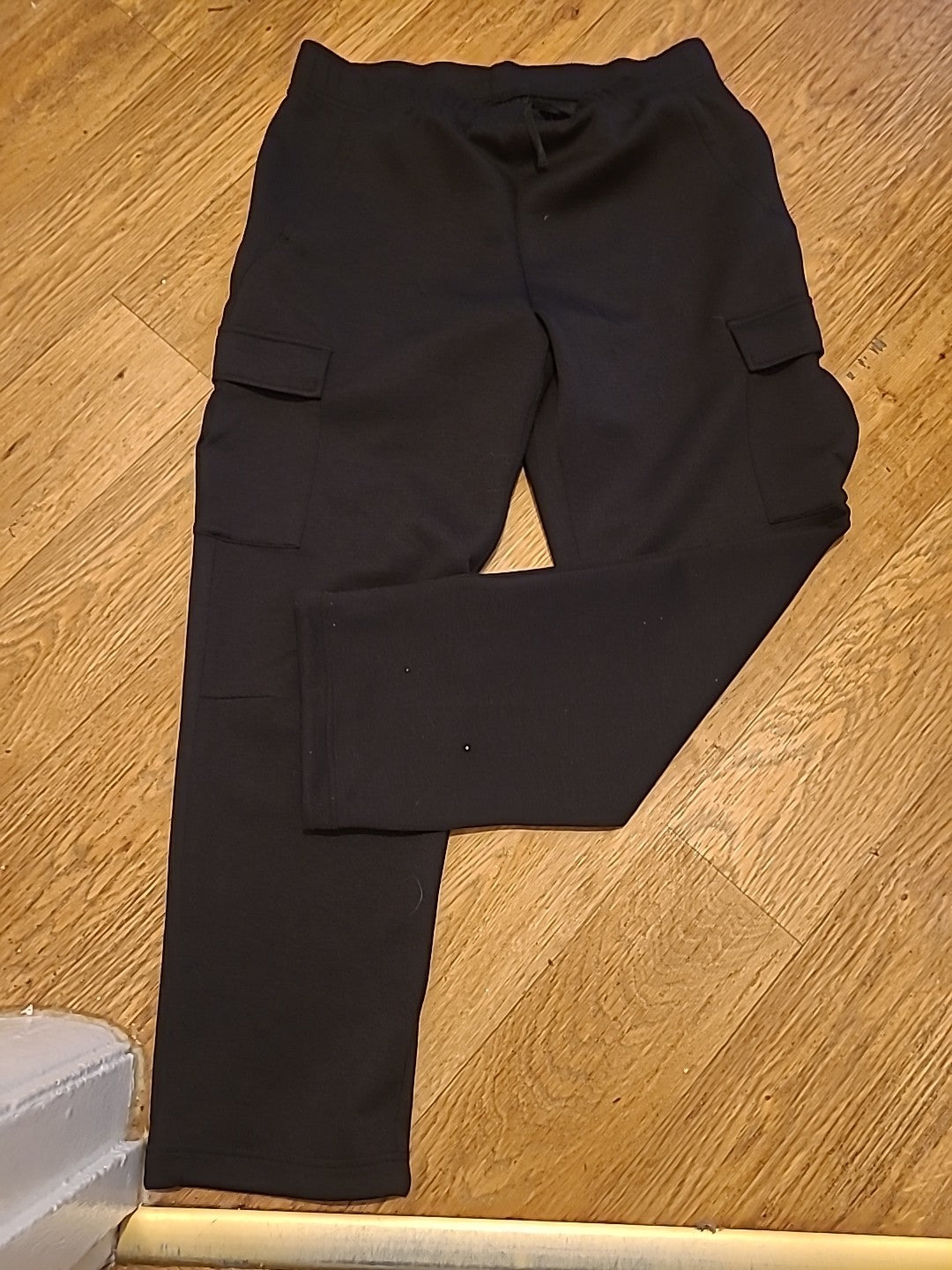 Ladies H&M Dry Move Tapered Fit Size 12-14 Black Tracksuit Bottoms