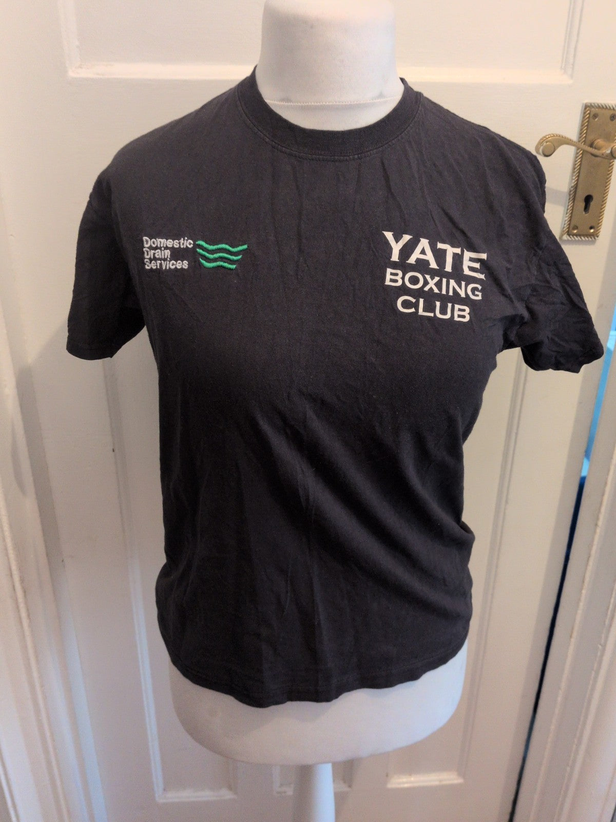 Fruit Of The Loom Medium Navy Yate Boxing T-shirt