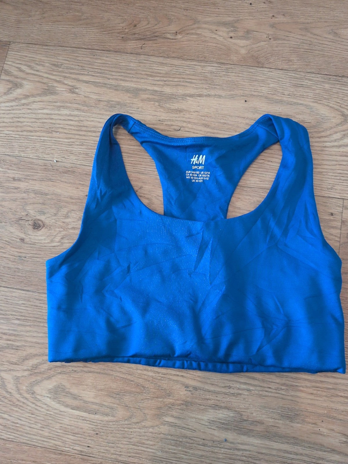 H&M Sport 10-12 Years Blue Sports Bra