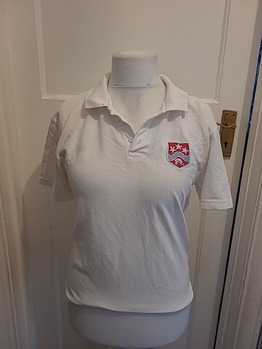 Mens Trutex Size XS White Short Sleeved Polo