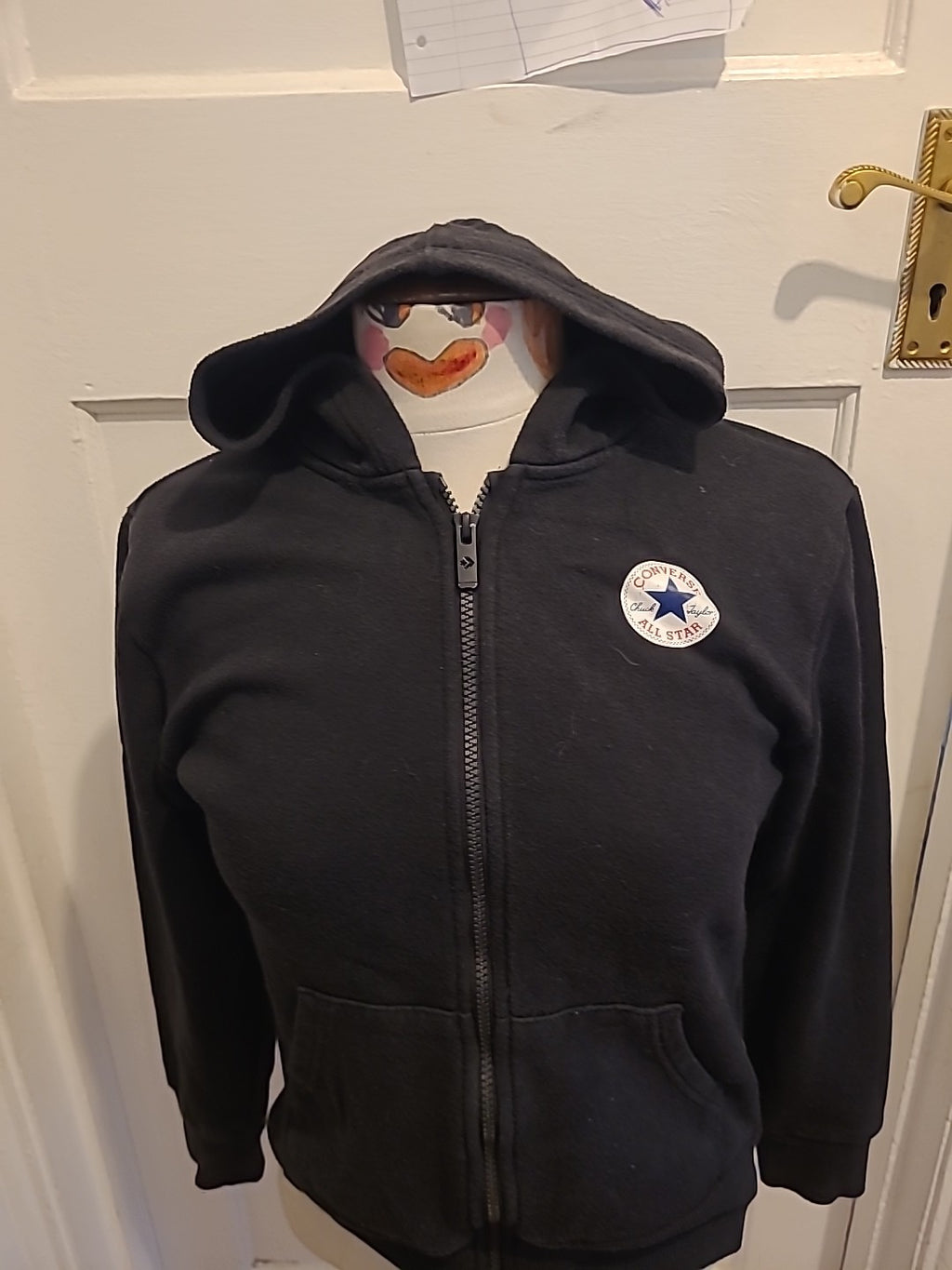 Children Size 10-12 Years Converse Black long Sleeve Zipper Jacket