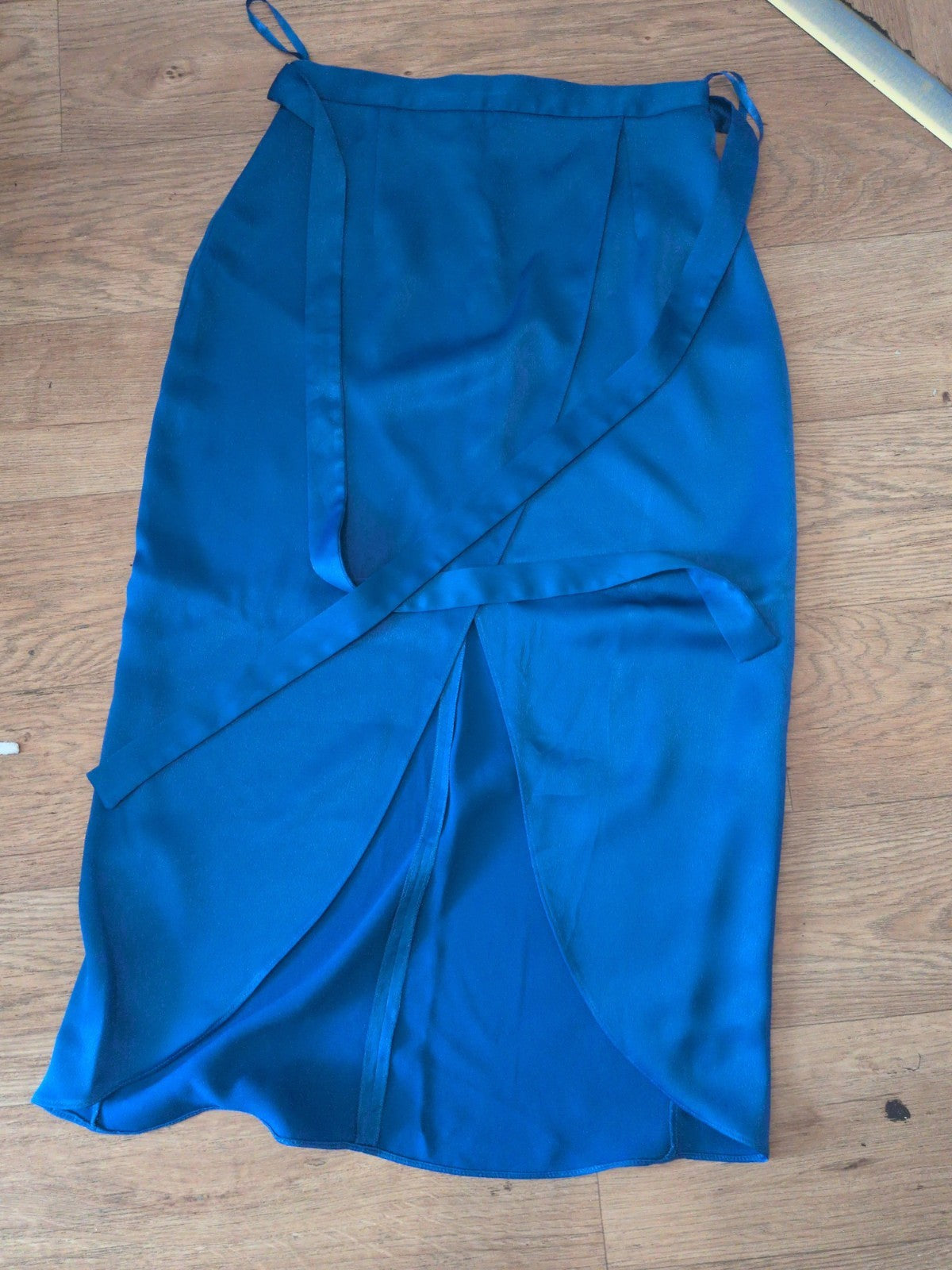 River Island 8 Royal Blue Front Split Long Length Skirt