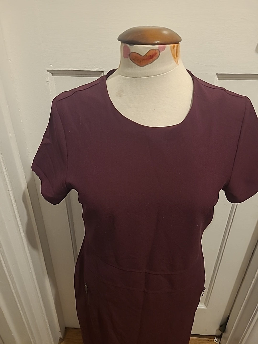 Ladies Next Tailoring Size 12 Deep Purple Short Sleeve Dress