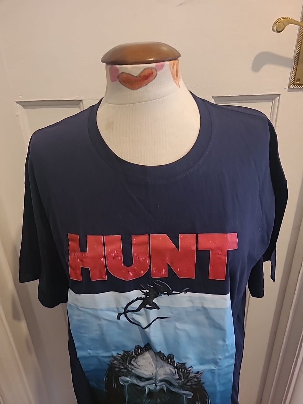 Mens Caribbean Seal Size XL Navy Hunt Tshirt