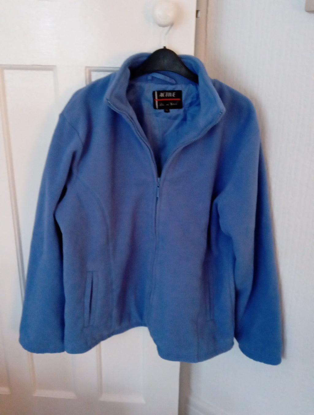 Ladies Pale Blue Jacket Active Size Med Lined