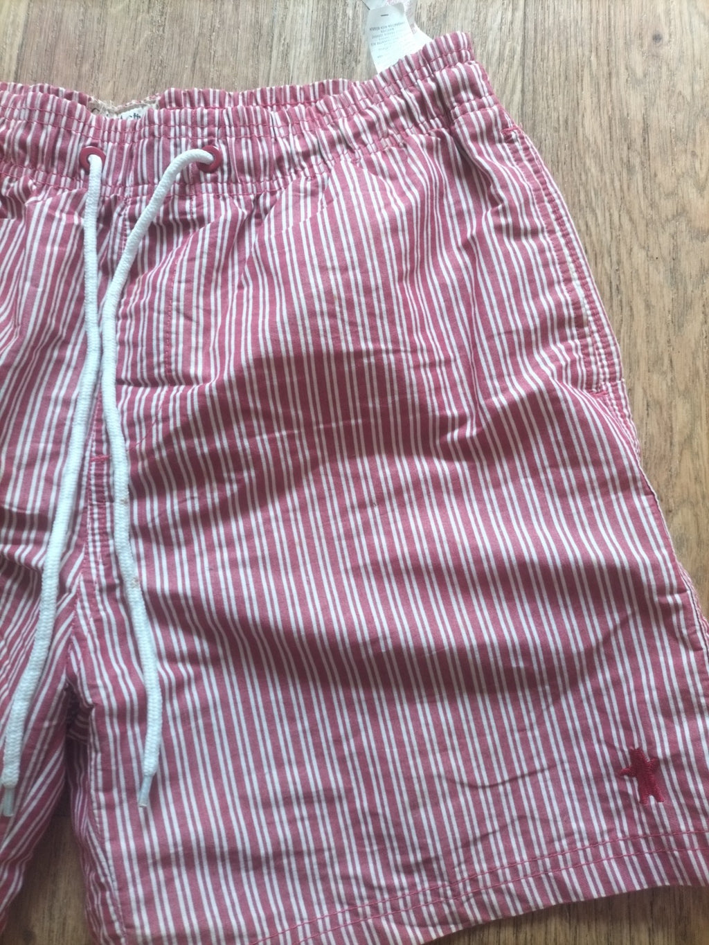 Mens Cs Active Size Small Red White Mesh Lined Elasticated Shorts