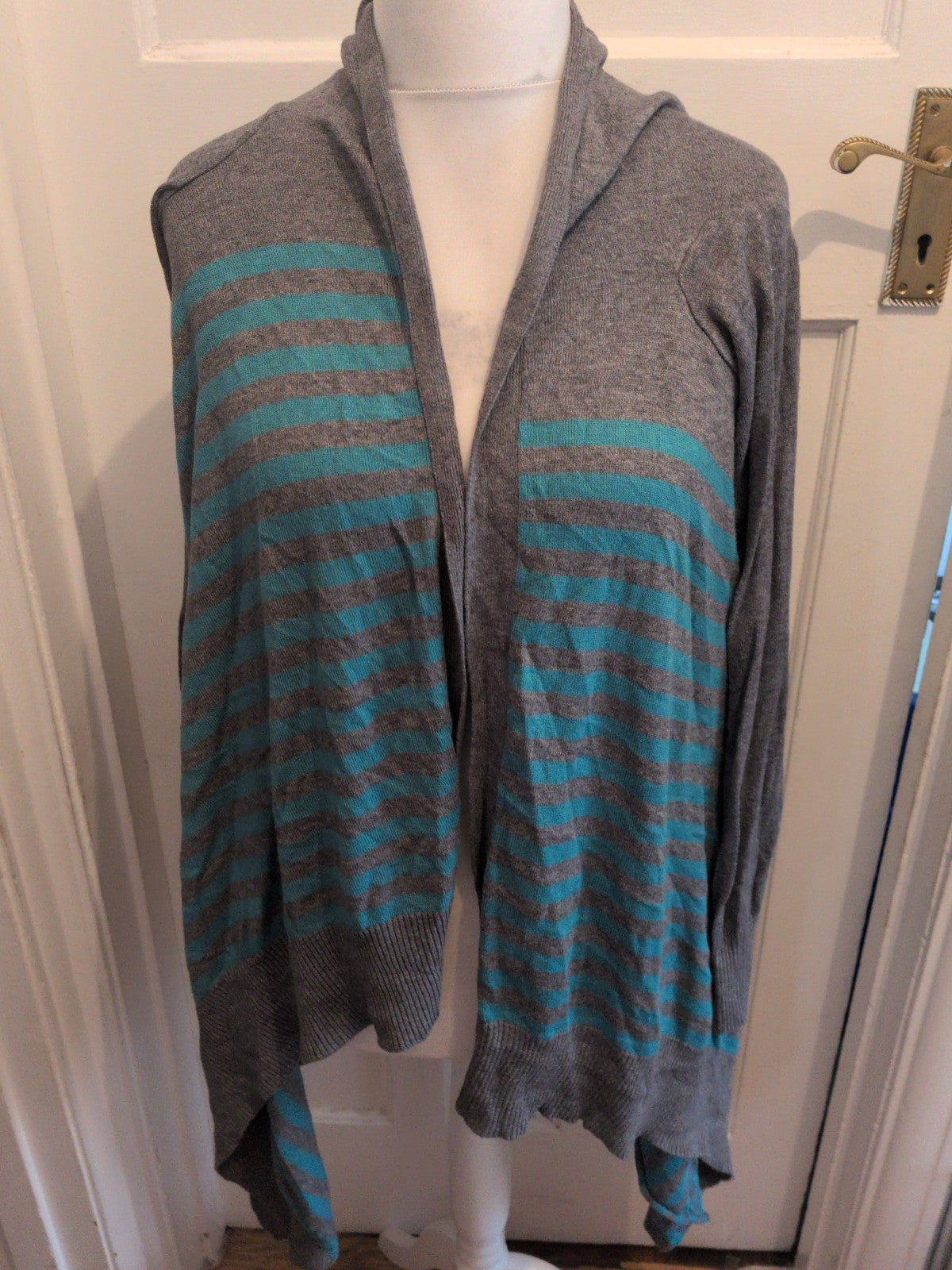 F&F 18 Grey And Blue Cardigan