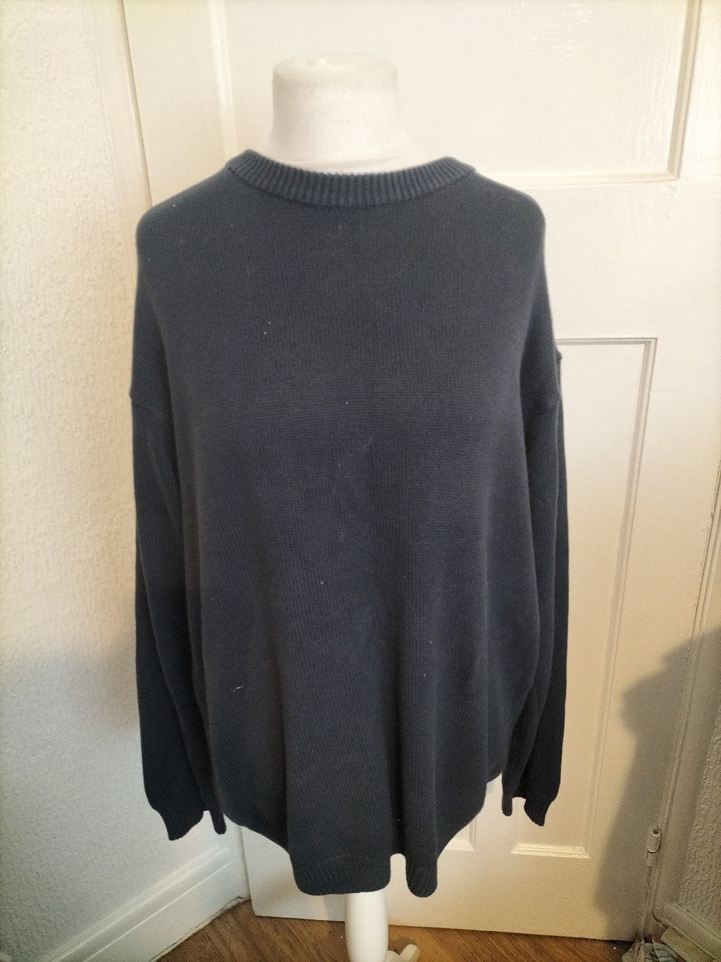 Mens St Michael Size Large Navy Pullover Jumper