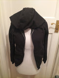 Ladies Primark Size 4-6 Black Full Zip Hoodie