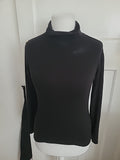 Ladies Thermo Layer Size 12-14 Black High Neck Tshirt