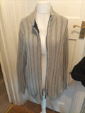 Mens Maine New England Size XL Grey Heavy Full Zip Jumper