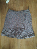 Ladies Fat Face Size 10 Grey Short Skirt