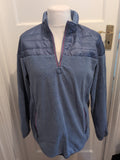 Unisex Cotton Traders Size M Blue Pullover Jumper