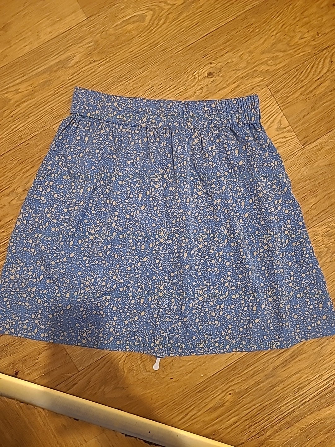 Ladies Pieces Size Medium Blue/Beige Speckled Elasticated Short Skirt