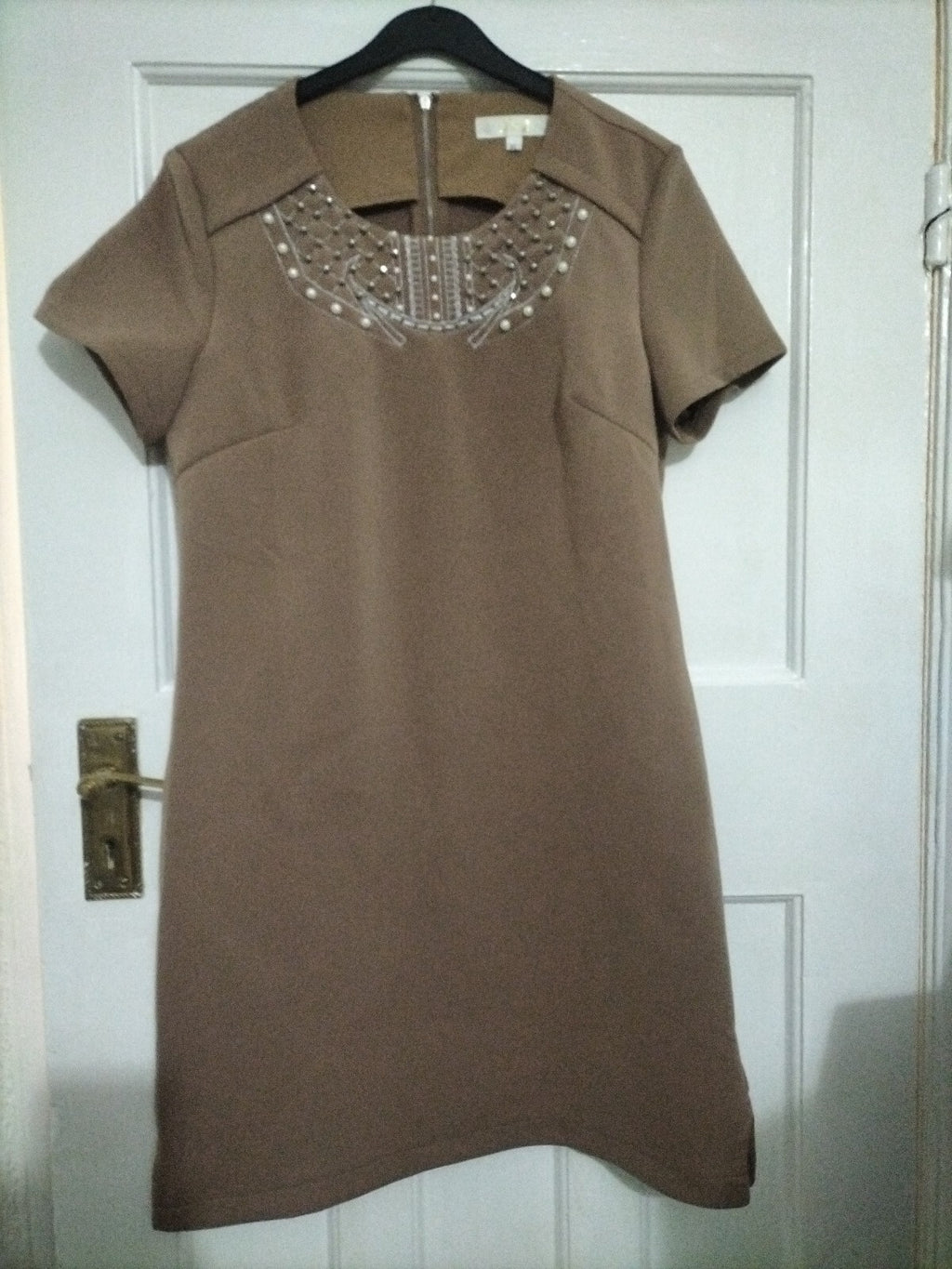 Ladies J&J Size XL brown Short Sleeved Dress