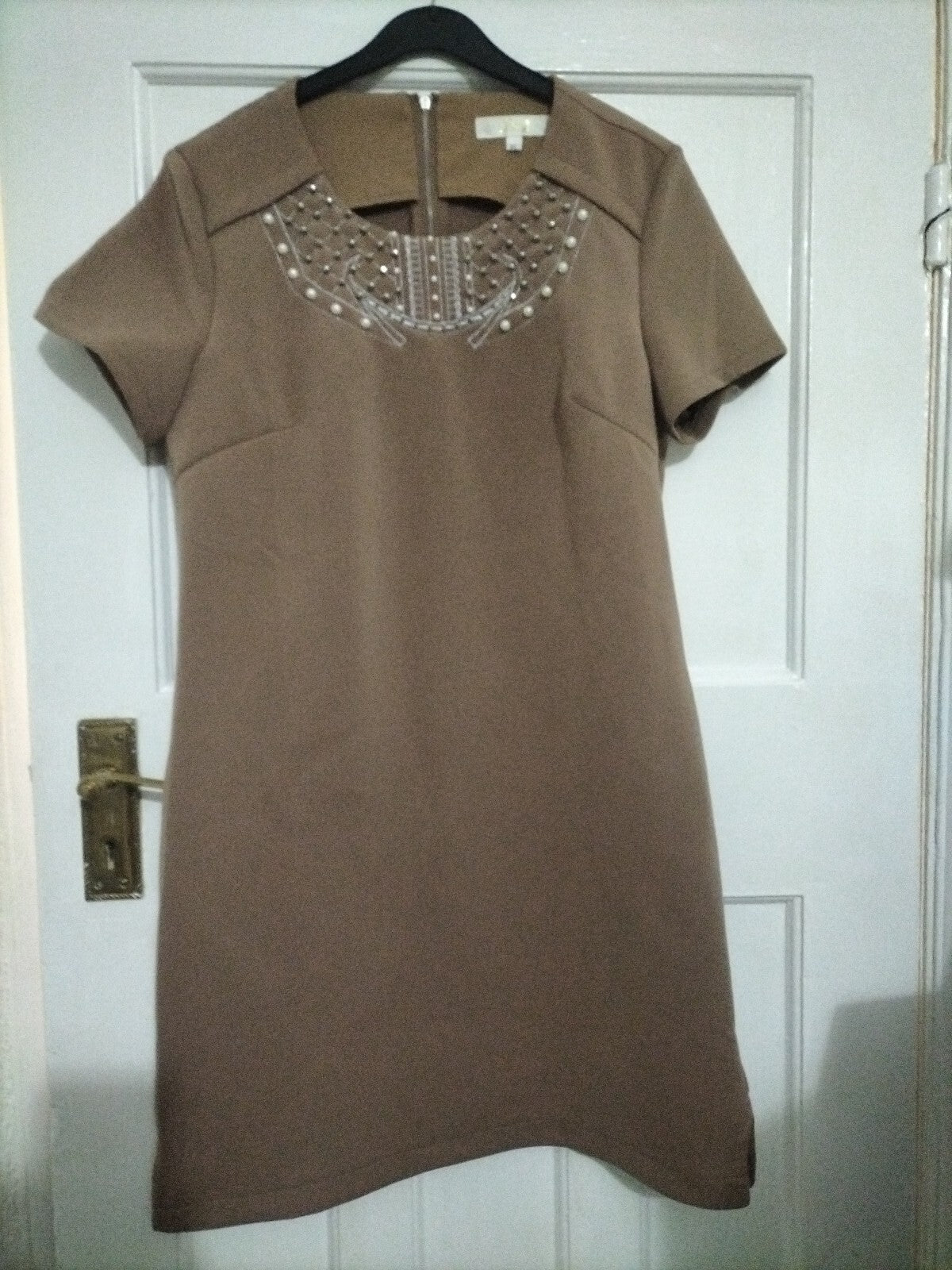 Ladies J&J Size XL brown Short Sleeved Dress