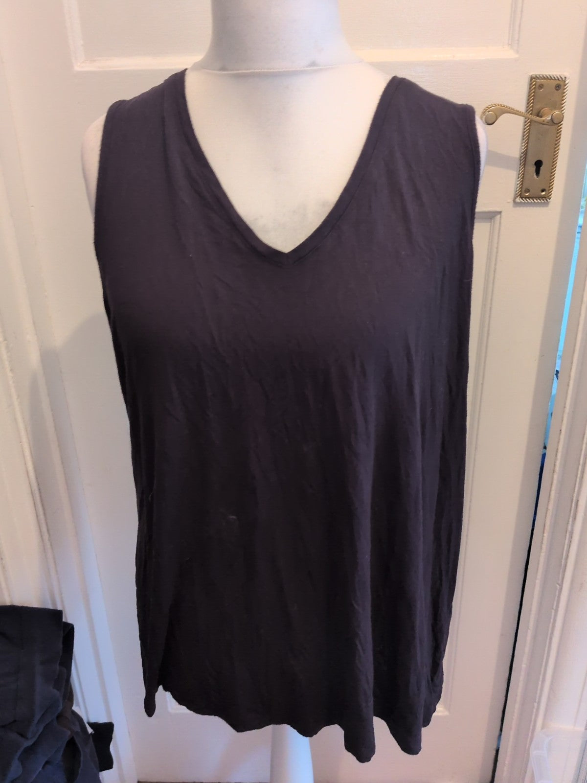 George 22 Black Sleeveless T-shirt