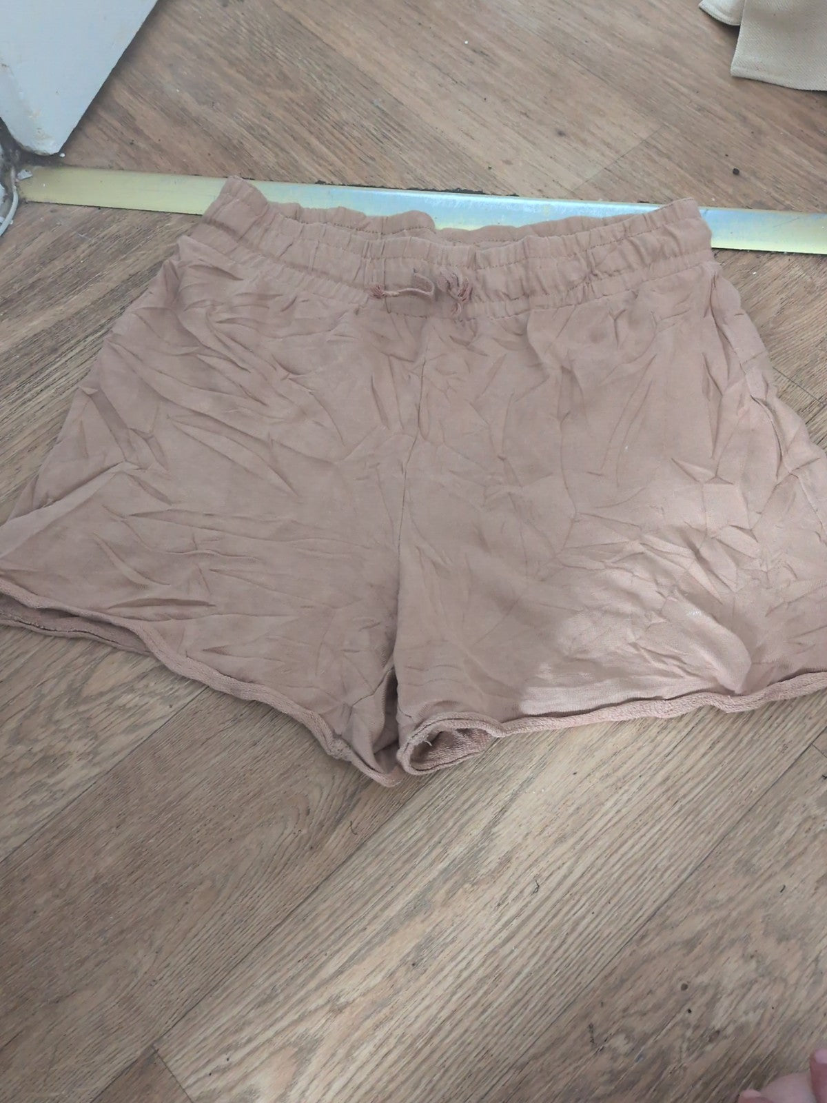 Marks And Spencer Size 12 Brown Elasticated Shorts