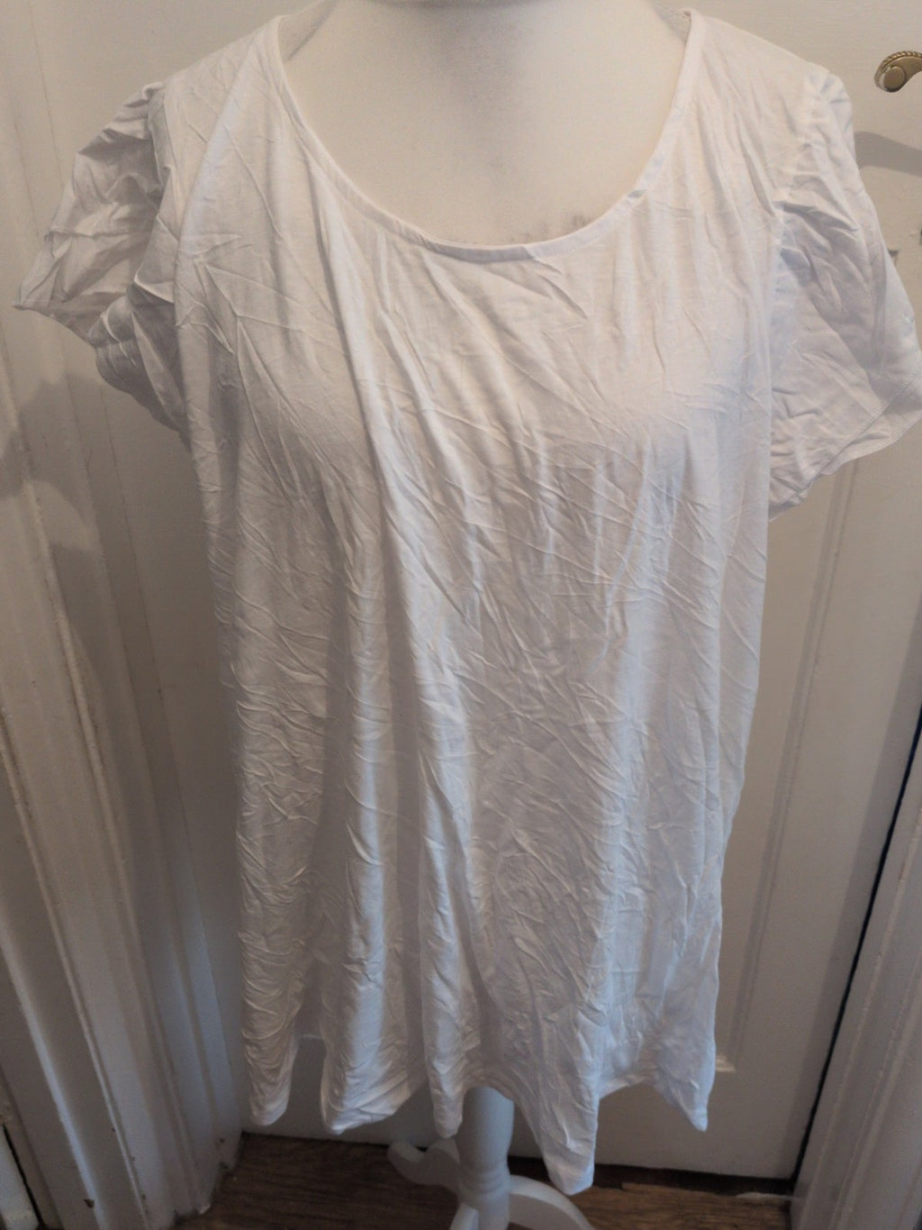 Yours 22-24 White Short Sleeve T-shirt