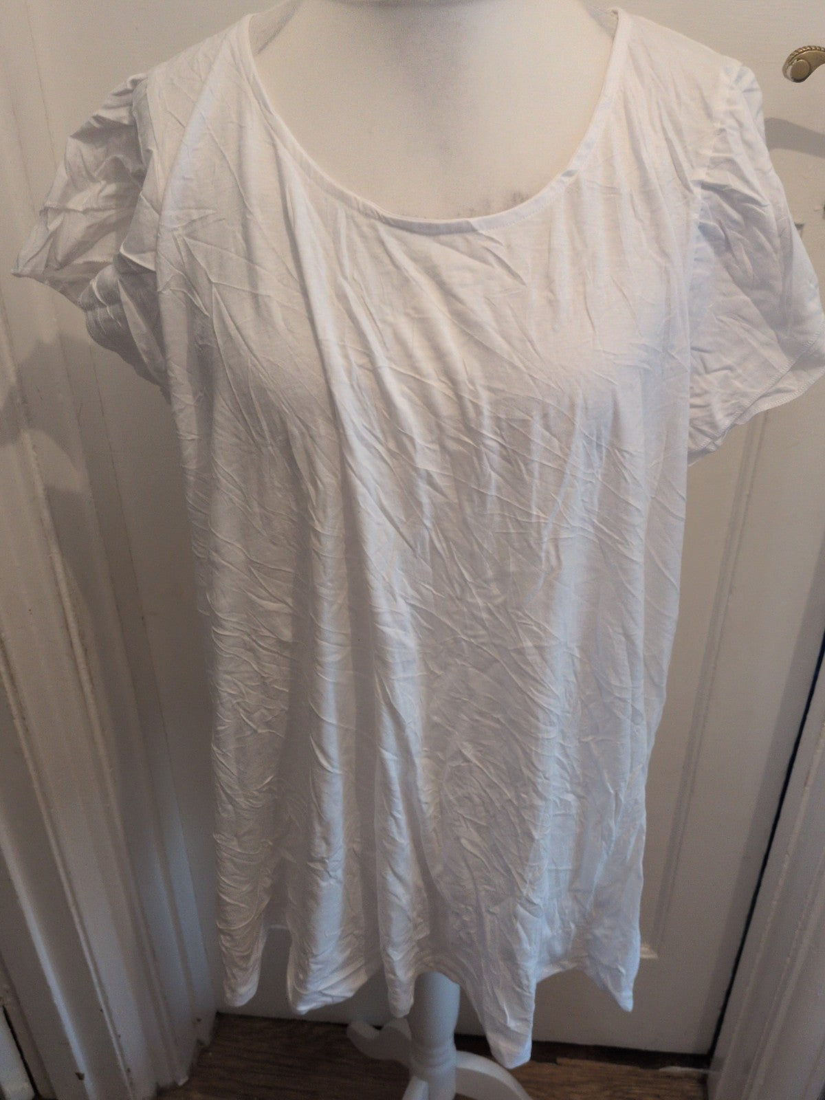 Yours 22-24 White Short Sleeve T-shirt