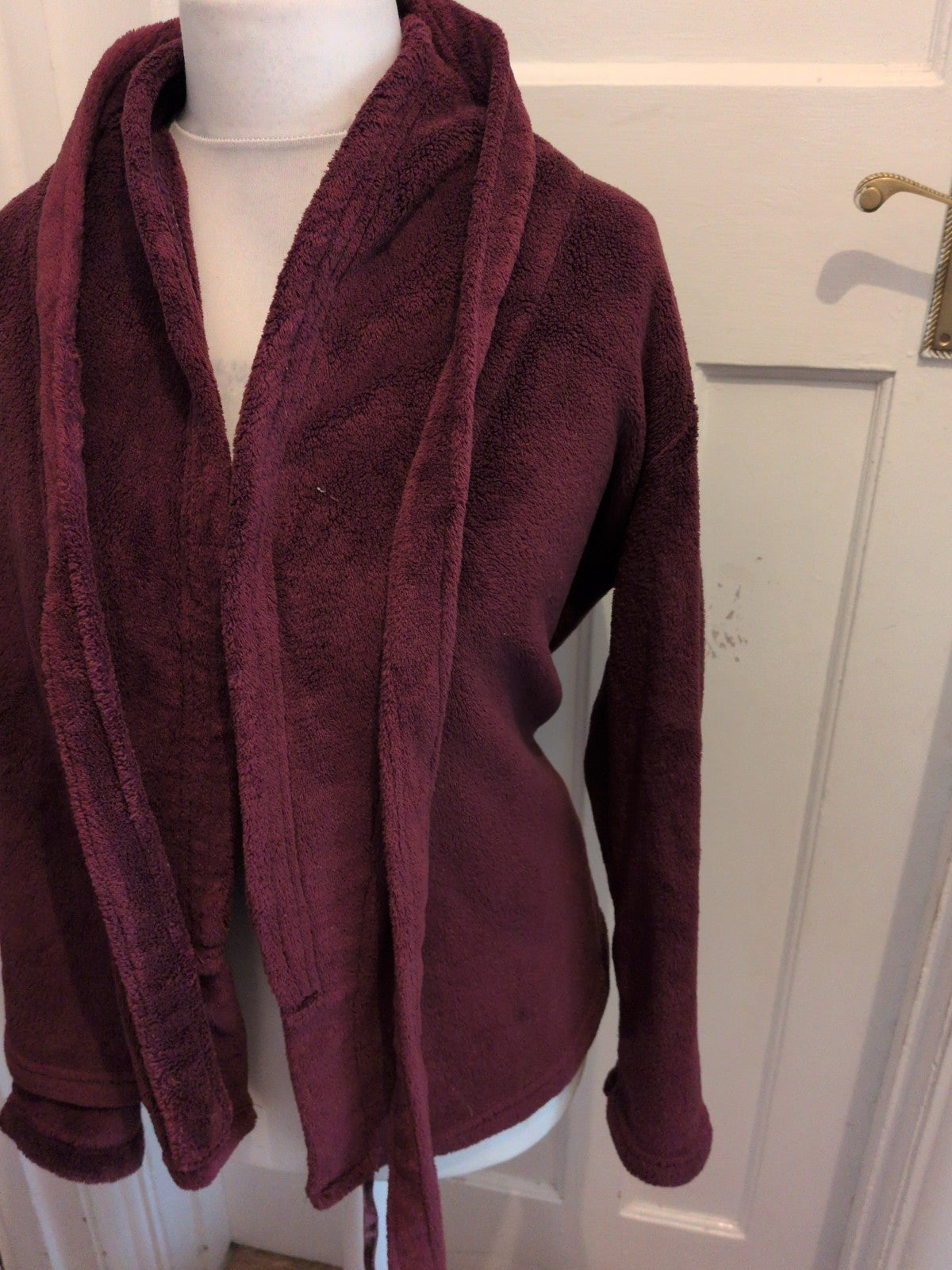 Marks And Spencer 8-10 Cranberry Dressing Gown Robe
