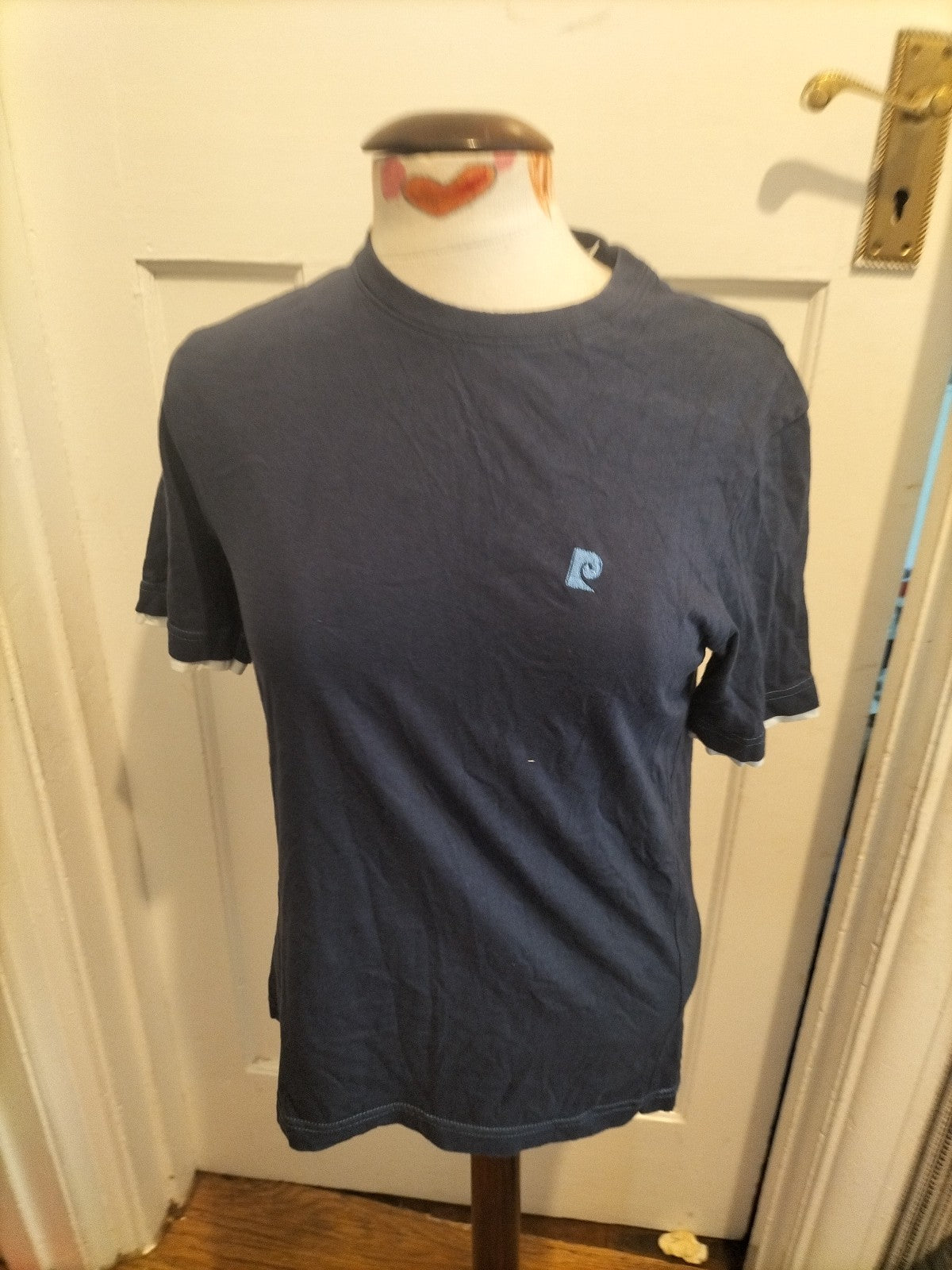Mens Pierre Cardin Size Small Navy Short Sleeved Pyjama Top