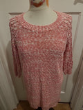 Ladies George Size 14 Pink Fleck Pullover Jumper