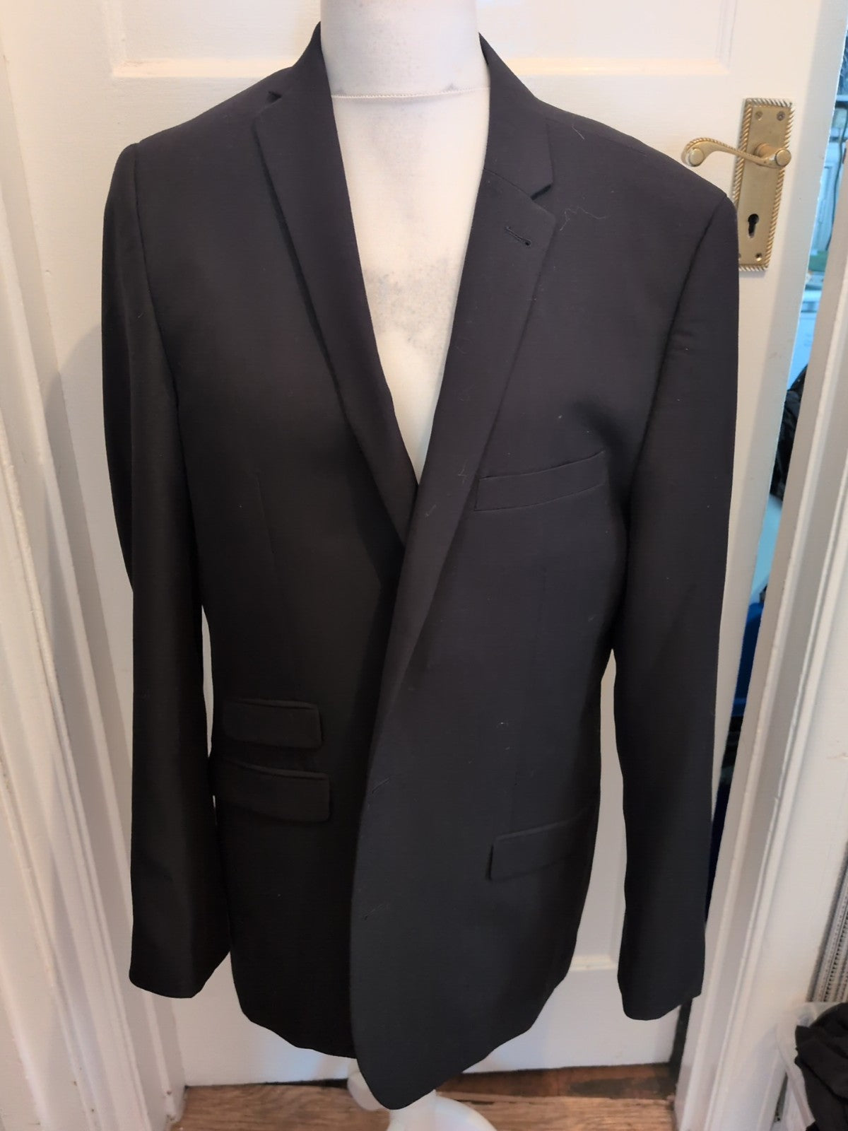 Williams And Brown 46" Black Tuxedo Jacket