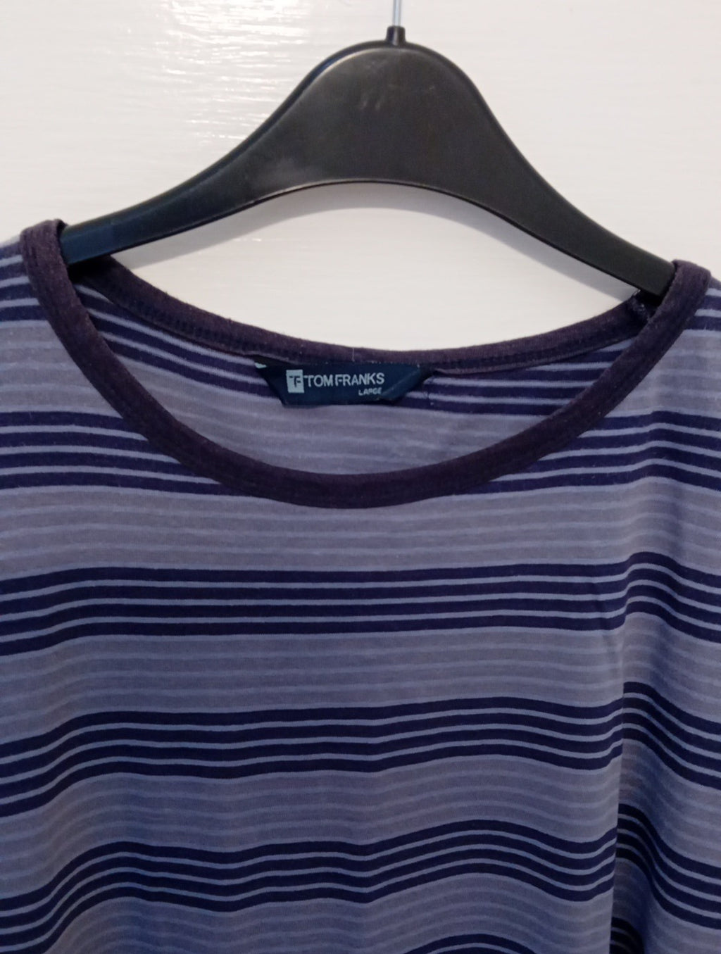 Mens Long Sleeved Top TOM FRANKS size Large Striped