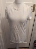 Stretch Crew Primark 12-14 White Short Sleeve T-shirt