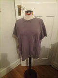 Mens Boohoo Size Medium Greyish Purple Short Sleeved Tee