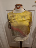 Ladies Zara Size Small Multi Color Short Sleeve Blouse