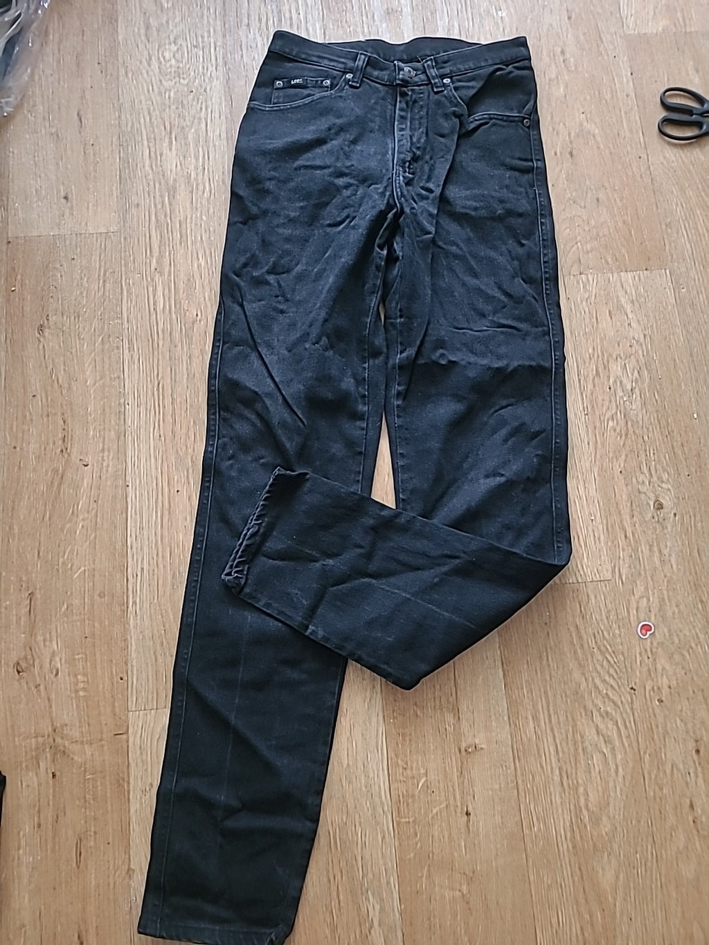 Mens Lee Size 32" Black Long Leg Jeans
