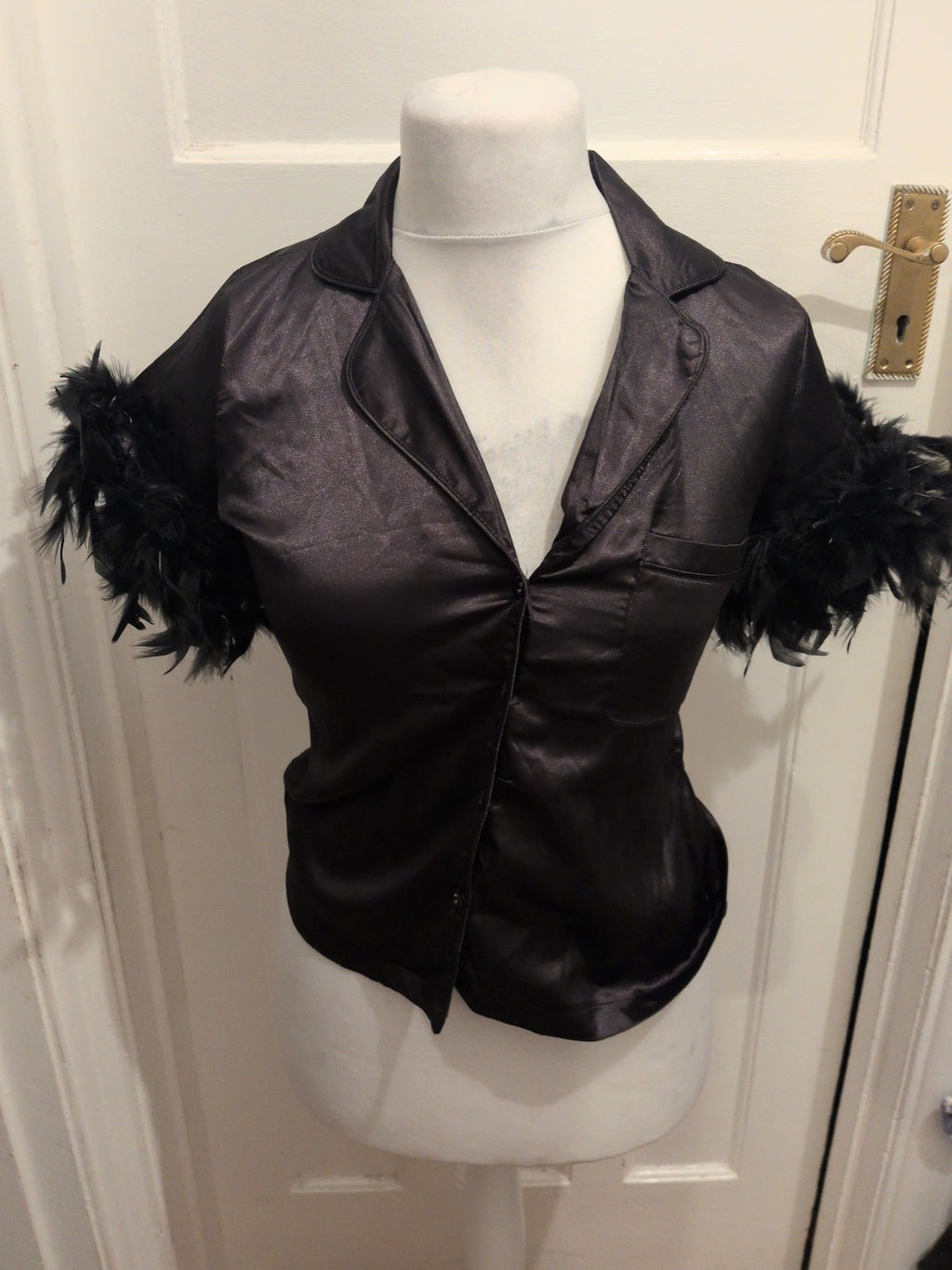 Ladies Boohoo Size 10 Black Pyjama Set