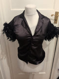 Ladies Boohoo Size 10 Black Pyjama Set
