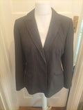 Ladies Dorothy Perkins Size 16 Pinstripe Blazer Small Mark Near Pocket