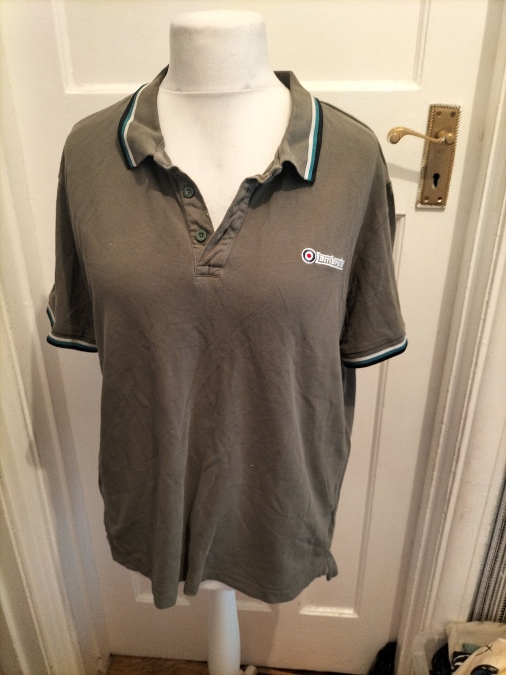 Lambretta 2xl Green Short Sleeve Polo