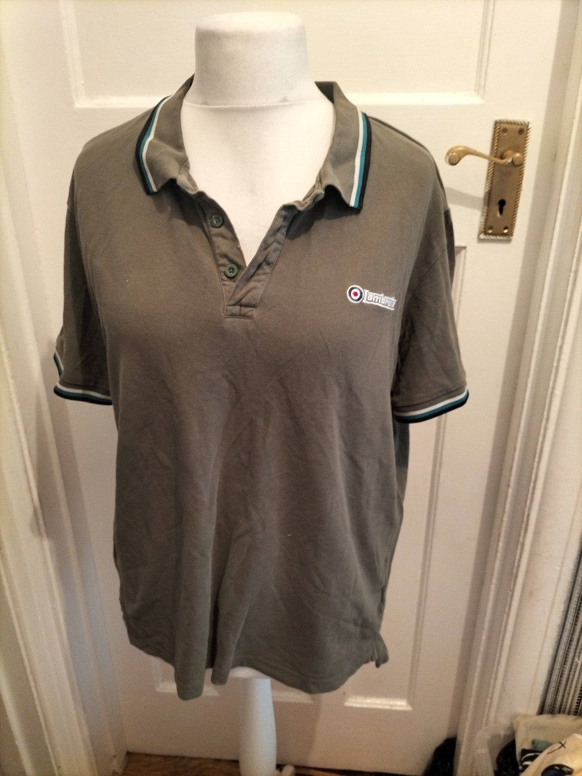 Lambretta 2xl Green Short Sleeve Polo