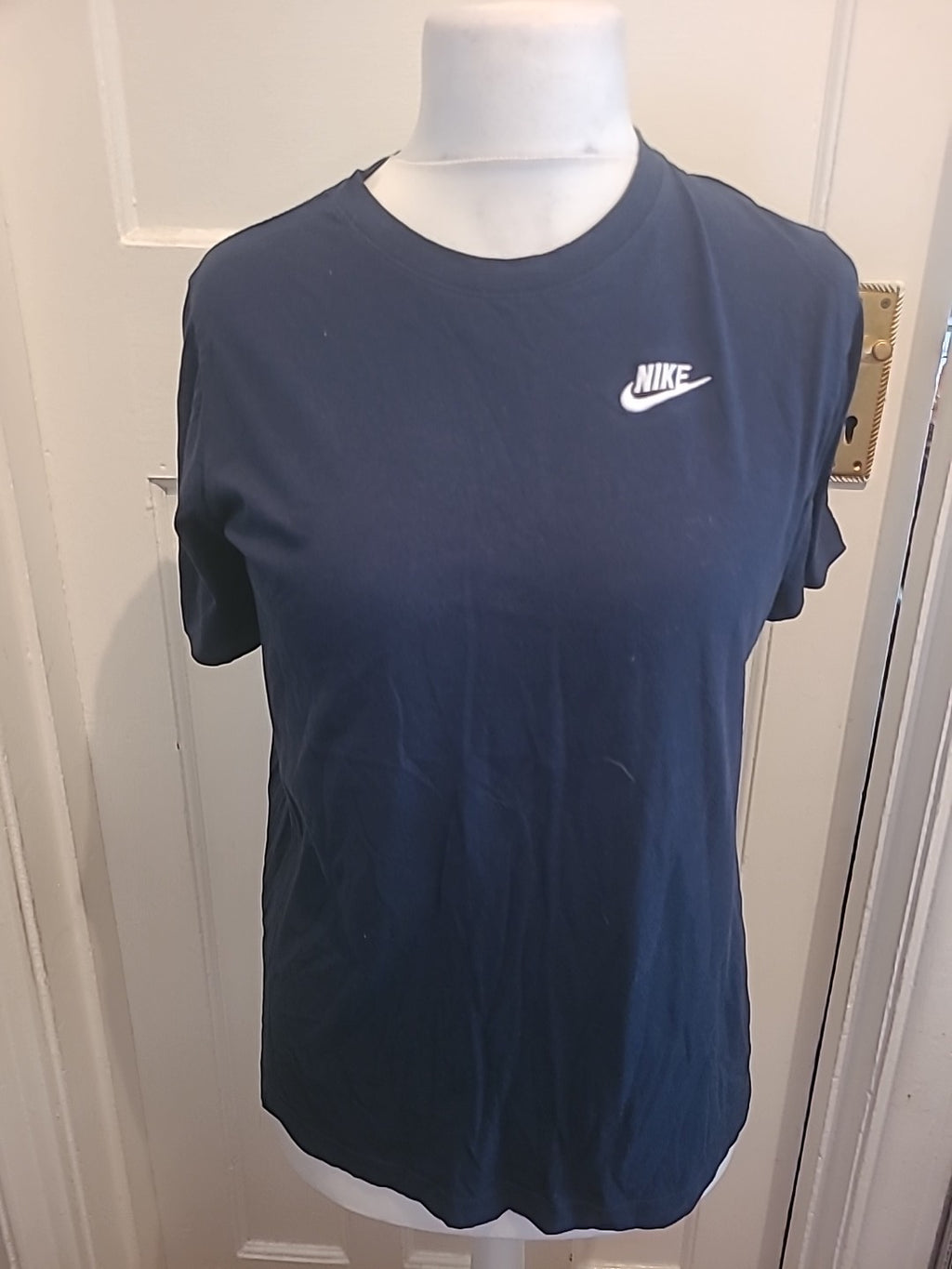 Mens Nike Size XL Navy Round Neck Short Sleeved Tshirt