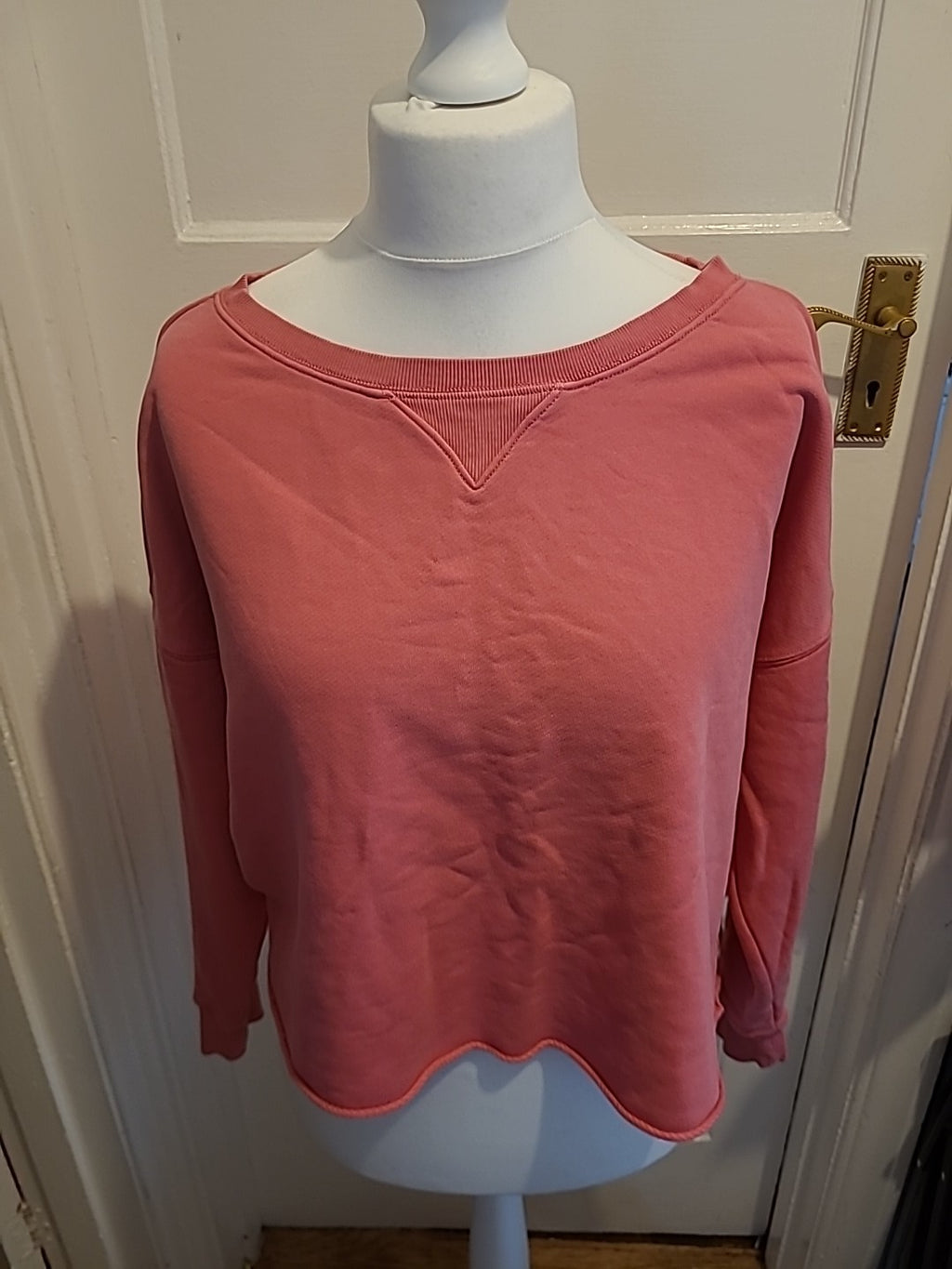 Ladies H&M Size M Basics Pink Jumper