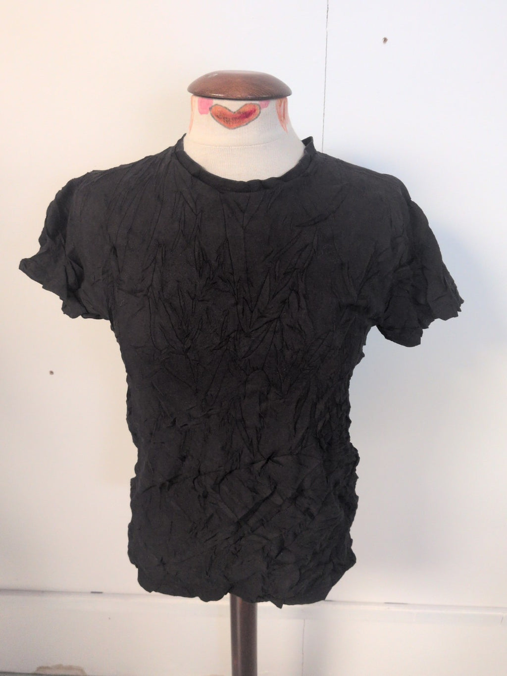 Mens Primark Size Small Regular Fit Short Sleeve Black T-shirt