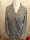 Ladies Primark Size 10 Grey Black Buttoned Cardigan