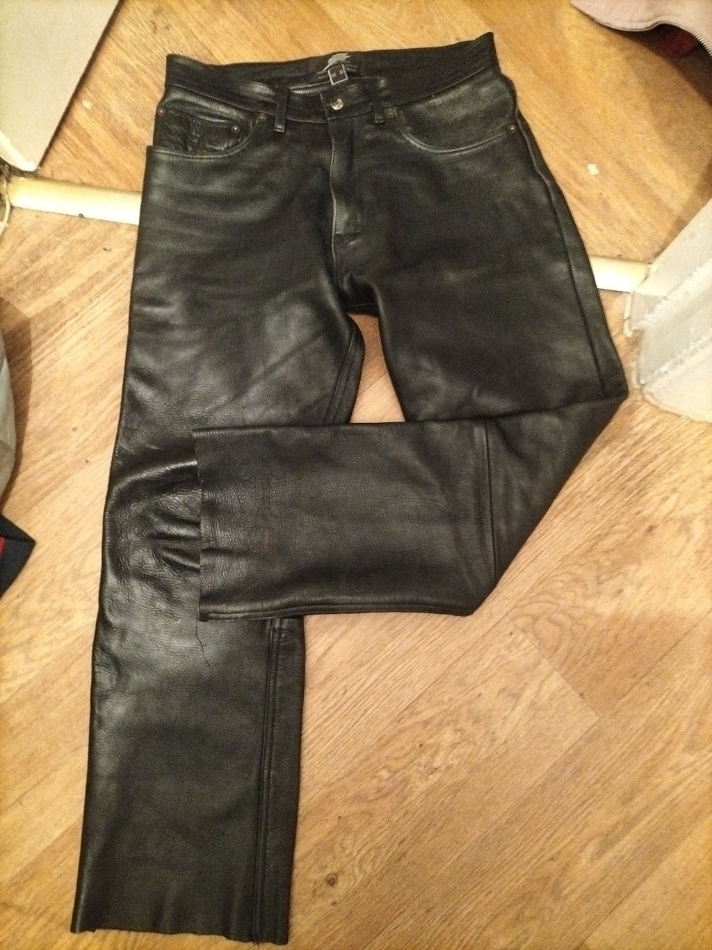 JTS 30" Black Motorcycle Trousers