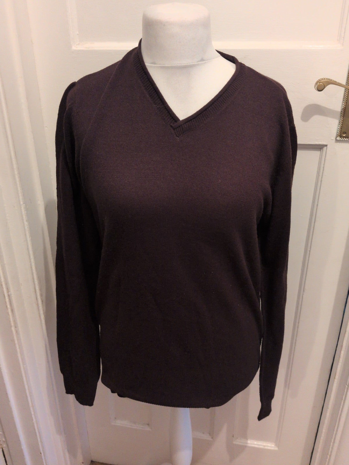 Industrialize Medium Deep Purple V Neck Jumper
