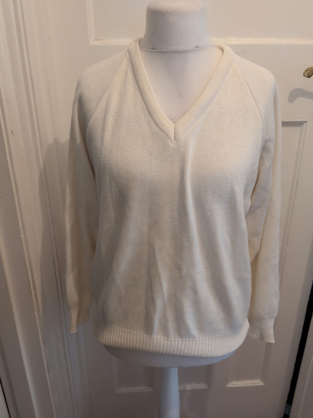 Emsmorn 36" White Long Sleeve Jumper