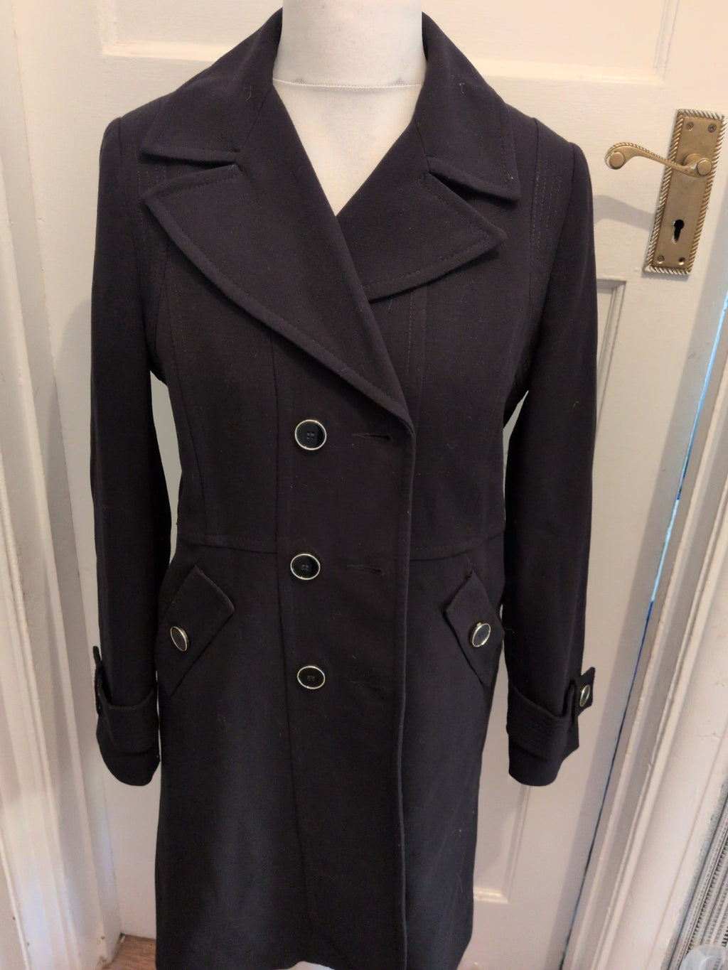 Wallis 12 Black Long Length Lined Jacket