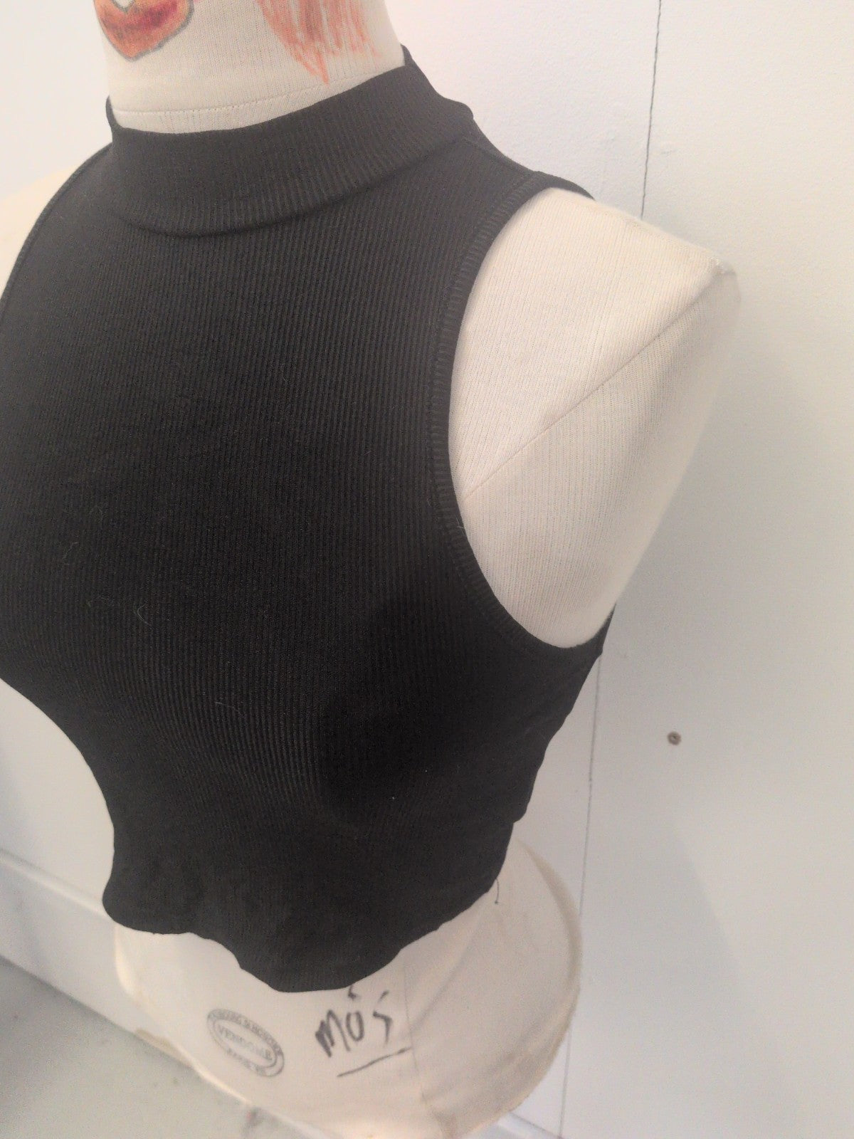 Ladies Shein Size Small Black Sleeveless T-shirt