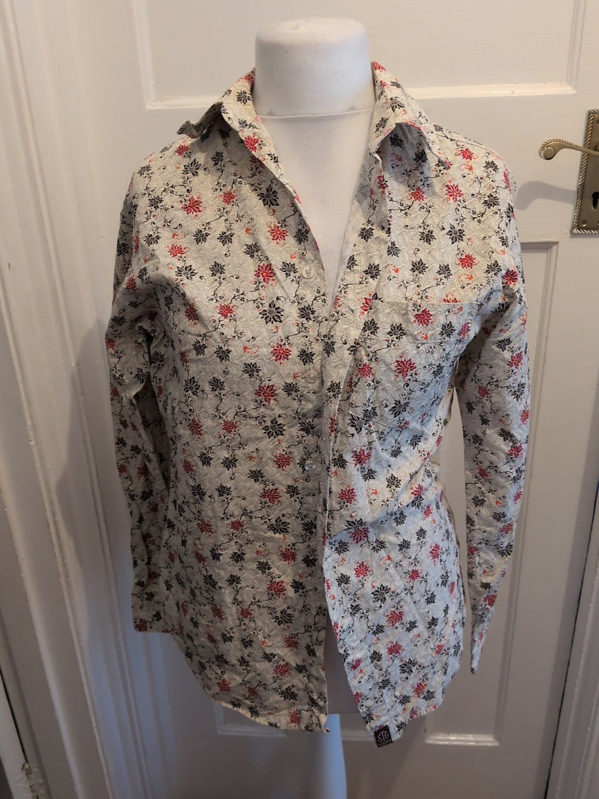 St George By Duffer Long Sleeve Multicoloured Shirt Small